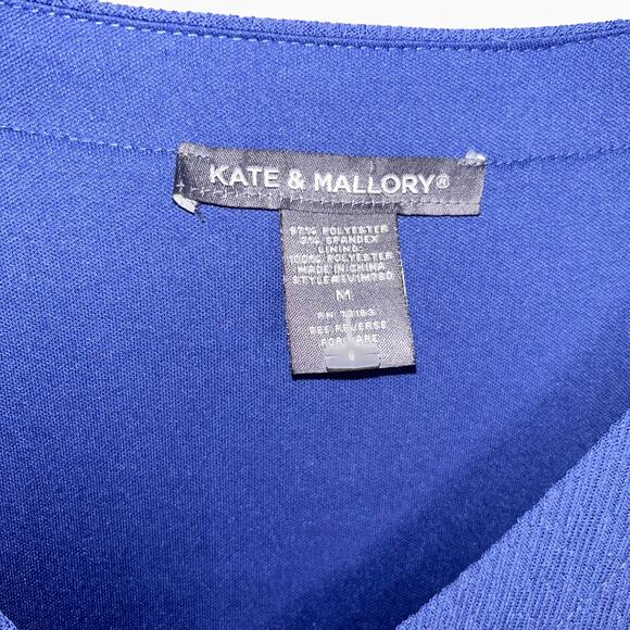 Kate & Mallory Blue Tie Back Dress Women's Size Medium - Picture 3 of 6